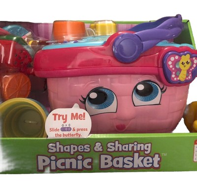 LeapFrog Shapes and Sharing Picnic Basket - Colors Matching Educational - BNIB