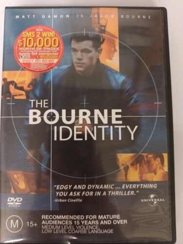 The Bourne Identity (DVD, 2003) Matt Damon Region 2,4 bt193 - Photo 1/2