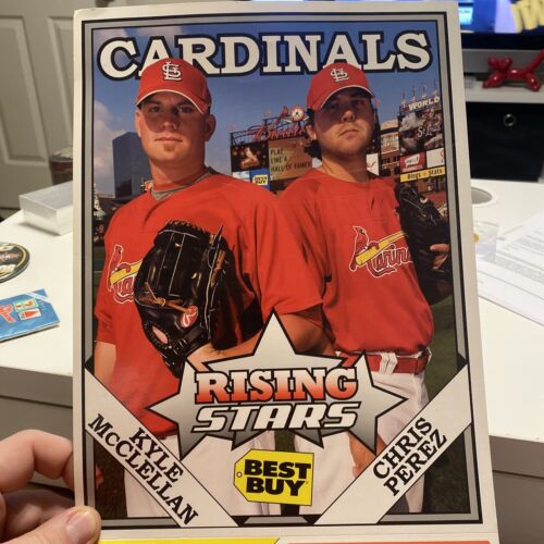 2008 Rising Stars St. Louis Cardinals Baseball Card Kyle McClellan & Chris Perez - Picture 2 of 9