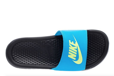 Nike Benassi JDI Blue Slides Sandals 