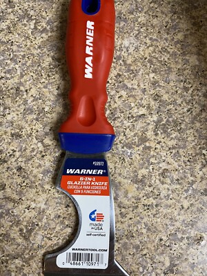 Warner 5-in-1 Glazier Knife #10971 Red Handle LL