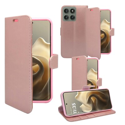 Für Motorola Edge 60 Flip Book Wallet Folio PU Leder Gel Handy Hülle Cover