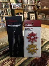 New  Hyper Tough 2-Piece Multi-Tool Pen Set Bonus 18 In 2 Tool Free Ship 