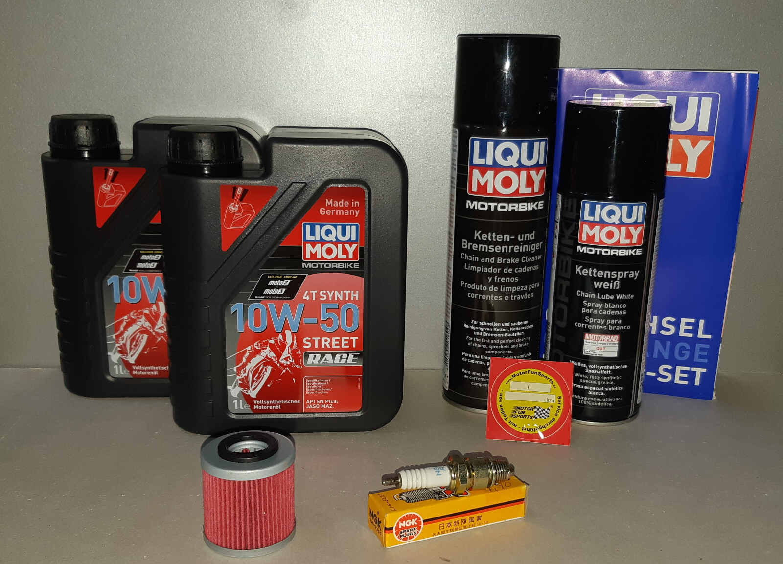 Maintenance Set F.B.Mondial Piega 125 Oil Spark Plug Service Oil Change