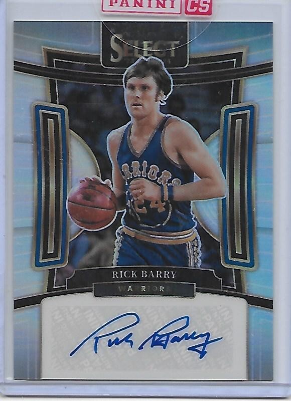 2023-24 Select RICK BARRY SS-BAR Signatures auto 010/149 Golden State Warriors