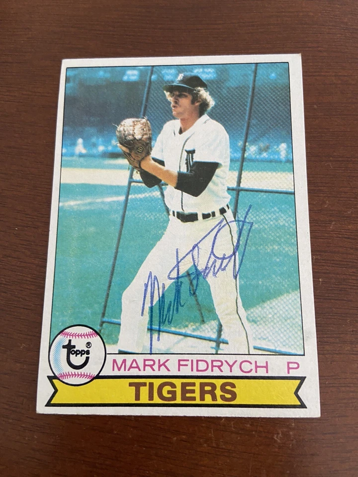 1979 TOPPS MARK FIDRYCH TIGERS AUTO “The Bird” - Image 3 of 4