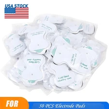 50PCS New Snap On Replacement Electrode Pads Bulk For Tens Unit Therapy Massager