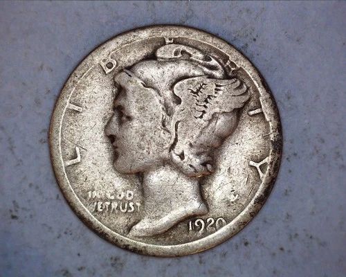1917-S Mercury Head Silver Dime  FINE **714-5