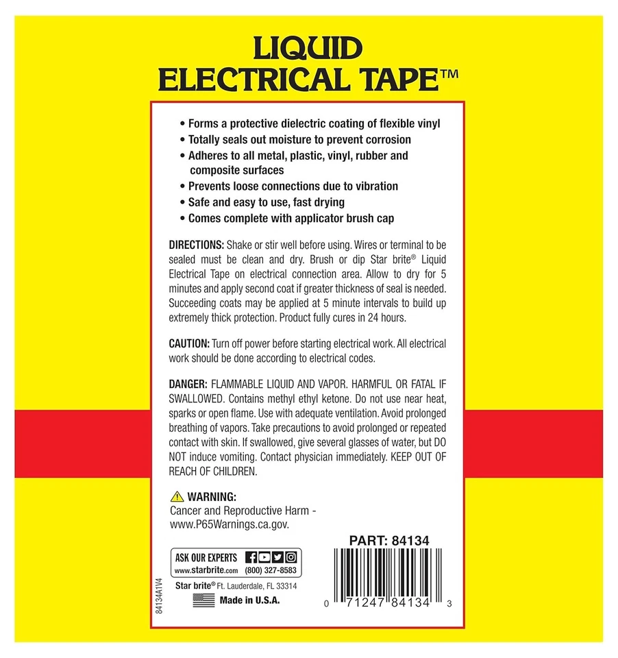 Liquid Electrical Tape - Black Sealant 32oz - Image 4 of 4