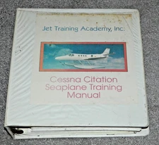 Cessna Citation I Seaplane Training Manual in Looseleaf Binder