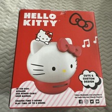 SANRIO HELLO KITTY RED BLUETOOTH WIRELESS SPEAKER Nib Rechargeable Portable