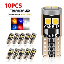 2 6 10Pcs T10 W5W 6SMD 3030 Super Bright LED Canbus No Error Car Interior