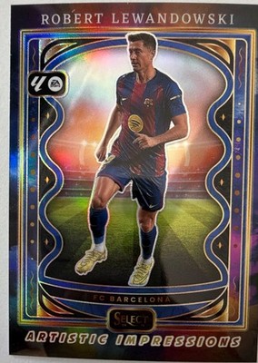 Robert Lewandowski 2025-26 Panini Select La Liga Artistic Impressions SSP Barca