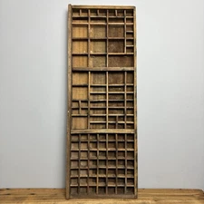 Vintage Wooden Printers Tray - Rustic Wooden Salvage - Wall Decor - #32