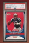 2008 TOPPS FINEST TOM BRADY FINEST MOMENTS /149 REFRACTOR PSA 8