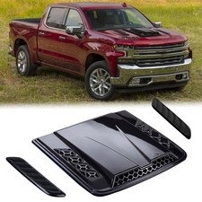 For Chevrolet Silverado 1500 2500 Air Intake Hood Scoop Vent Bonnet Trim Cover