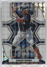 2022 Panini Mosaic White Mosaic Prizm 14/25 Carlos Correa #123 13hc