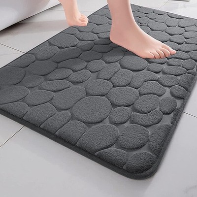 Home Cobblestone Embossed Door Carpet Door Mat Bathroom Simple Wind Absorbent