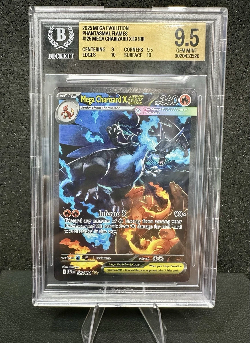 Charizard Pokémon TCG Beckett Grading Services (BGS) 9.5 Graded