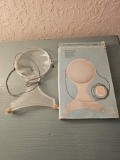 Vintage New/Old Stock MidCentury Hands-Free 4" Magnifier W/Box-Very Good