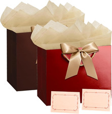 13  Large Gift Bag with Tissue Paper and Greeting Card, Birthday Gift Bag with H