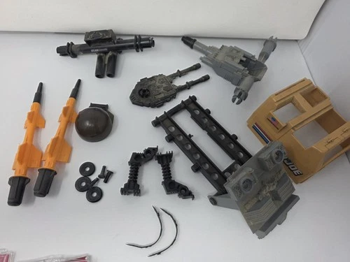 PARTS for G.I. Joe Cobra 1989 Raider Tank Lot- Missiles Guns Launchers Belts