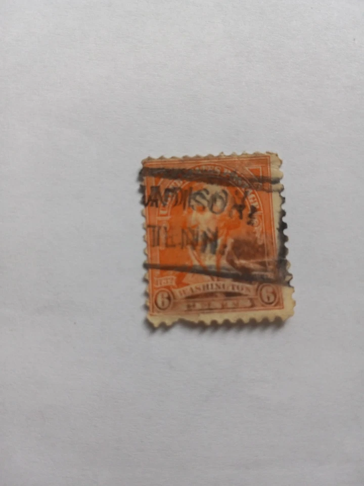 SCOTT #711 GEO WASHINGTON 1932 MAJOR DOUBLING OVERPRINT AND COLOR ERROR  STAMP. - Image 3 of 3