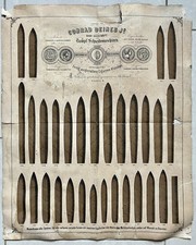Historisches Plakat Conrad Deines Hanau Zigarrenformen Tabak Reklame um 1880