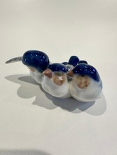 Royal Copenhagen Porcelain Bird Figurine -  THREE FINCHES #1045