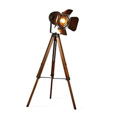 Decoluce Vintage Tripod Floor Lamp, Height Adjustable tripod cinema floor lamp