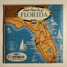 View-Master FLORIDA - A960 - 3 Reel Set Booklet