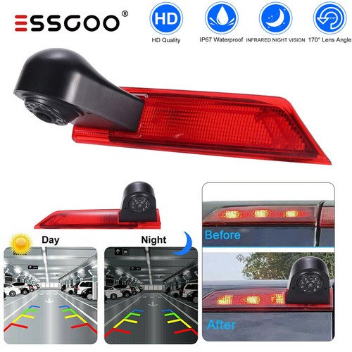 Telecamera posteriore Essgoo per Ford Transit Custom 2012-2016 3° Luce freno visione notturna