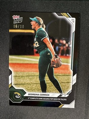 Georgina Corrick 4th Complete Game - 2026 AUSL Topps NOW Card 44 Black Foil 5/10