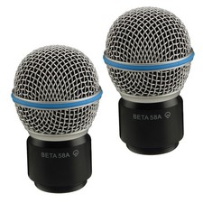 2x Wireless Mic Replacement Head Capsule Fit For Shure BETA58/58A Microphone ucc