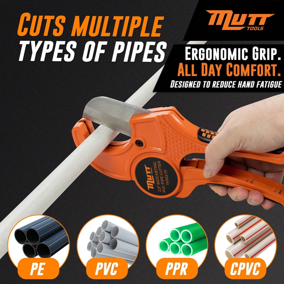 2.5 Inch PVC Pipe Cutter – 2.5" Ratcheting PVC Cutter – PVC Cutter Tool - Image 4 of 4