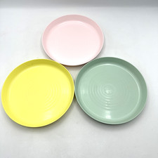 Set Of 3 Ikea Kalas Children's Dinner Plates Multicolored 7" Diameter
