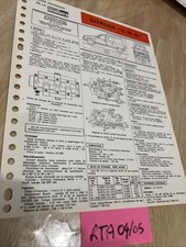 Fiche technique automobile Citroën C15 D C15D XUD7 édition 1986 RTA