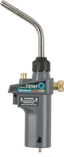 TURBOTORCH 0386-1297 TX503 Self-Lighting Hand Torch for Brazing, Blue