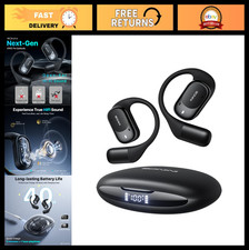 Lightweight Open-Ear Bluetooth Earbuds with LED Case, 40H Playtime, IPX5 Waterpr