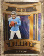 Panini 2025 Select Numbers Cam Ward Rookie Insert #24 Tennessee Titans NFL