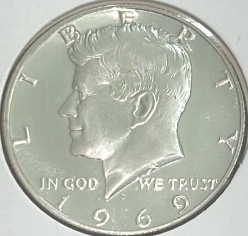 *1969 S 50C Kennedy Half Dollar Proof 40% Silver. **Free Shipping**