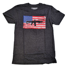 Men’s Graphic T-Shirt American Flag AR Shirt - Small Black Rifle Coffee