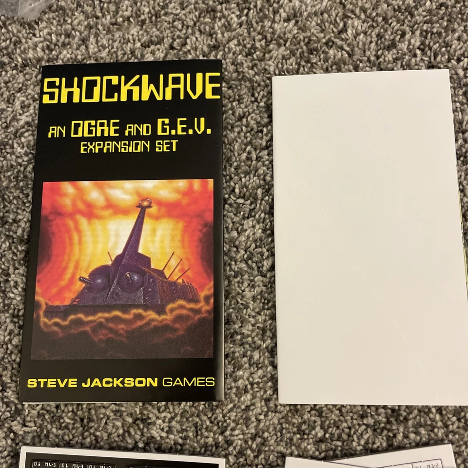 Steve Jackson Shockwave Ogre & G.E.V. Expansion 2019 Pocket Box Repro Uncut - Image 3 of 4