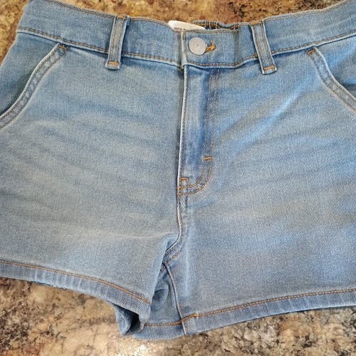 Levi's Girls Easy Care 5 Pockets Comfortable Shorts (Blue, L (10/12))