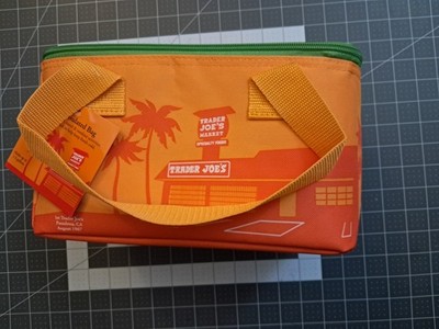 Trader Joe s Mini Insulated Tote Lunch Bag Summer  2026 Orange