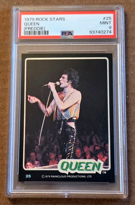 1979 Donruss Rock Stars #25 Queen Freddie Mercury PSA 9 MINT