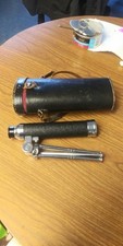 Vintage Tasco Metal Monocular Telescope 30x30mm Leather Case /Tripod Japan