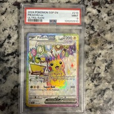Pikachu EX 219/191 Scintille Urgenti Pokemon Ultra Raro PSA 9