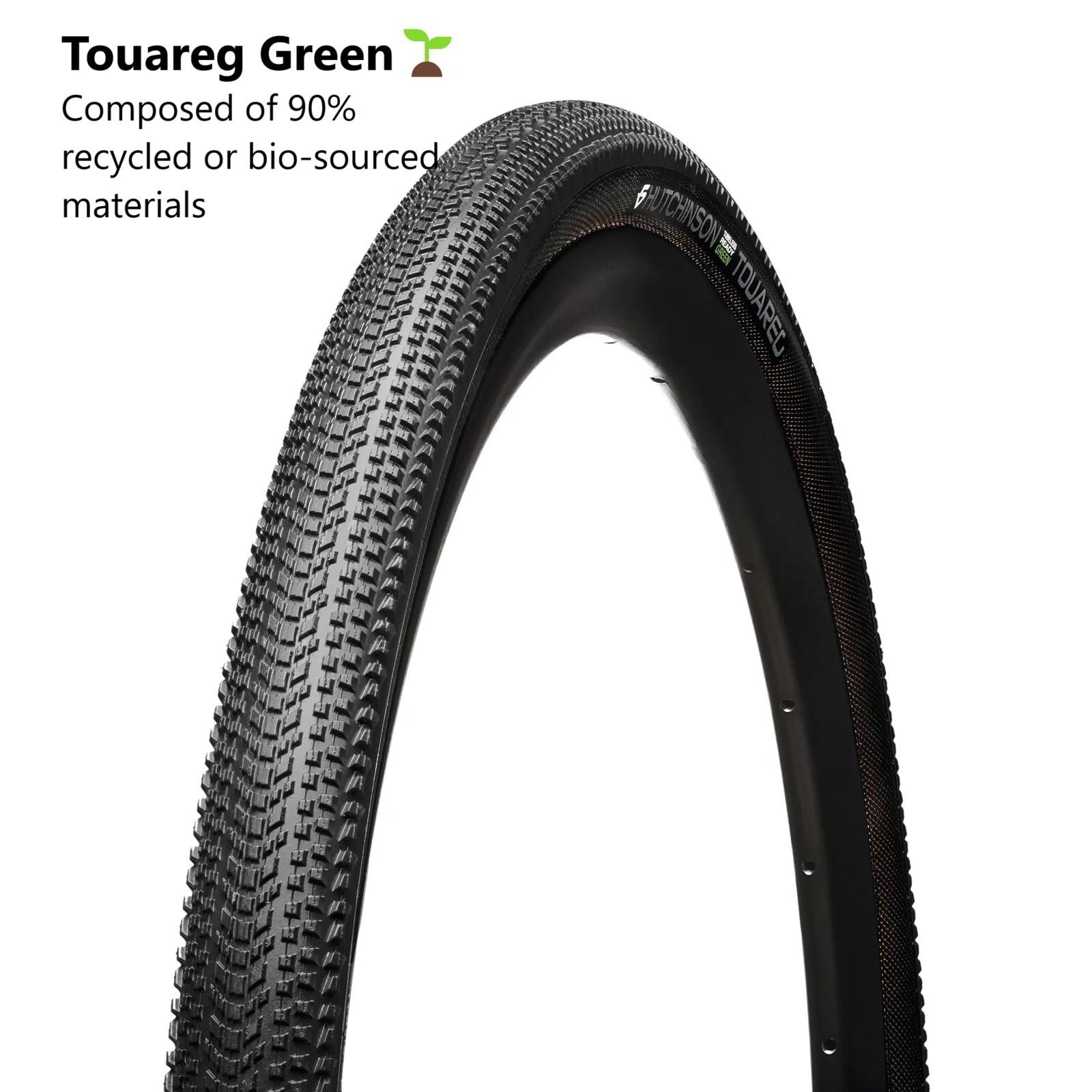 Hutchinson Touareg Green Gravel Tyre Black 700 x 40 Tubeless Ready