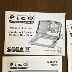 SEGA Pico System Manuals & Parents' Guides Lot - English - Original